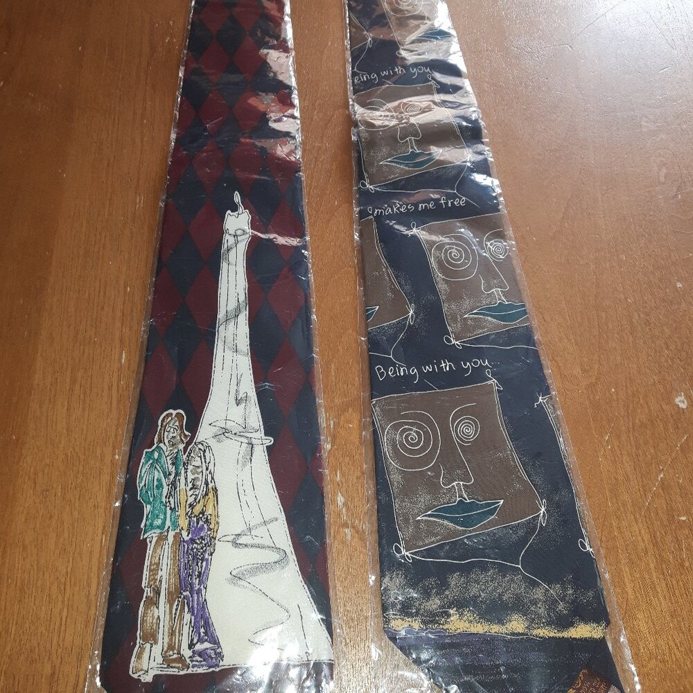 Brand New Set of John Lennon Artwork Ties